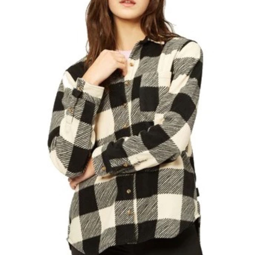 Billabong Women's Plaid Forge Fleece Size Large